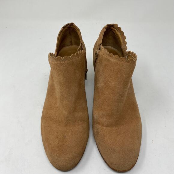 Jack Rogers Marianne Womens Sz 7.5 Boots Zipper Closure Ankle Boot Stacked Heel - Picture 5 of 10